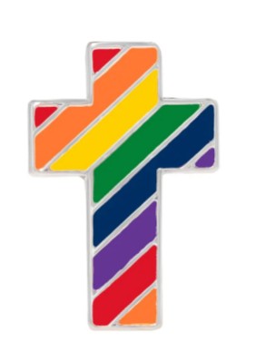 Rainbow Cross Pin