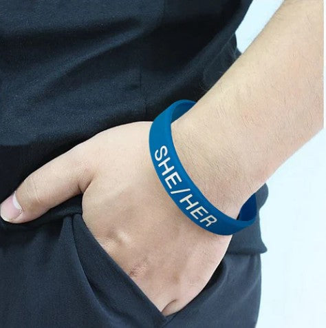 She/Her Silicone Bracelet