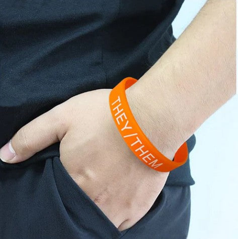 They/Them Silicone Bracelet